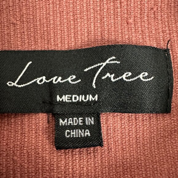Love Tree Womens Corduroy Button-Up Jacket Rust Size Medium - Picture 5 of 7
